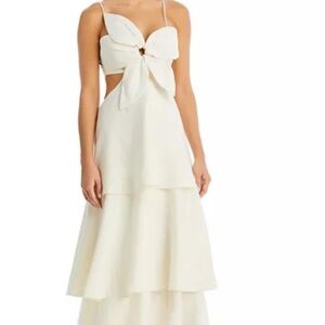 FARM Rio Cream Maxi Dress